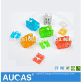 Taiwan Aucas Lan Cable Connector RJ 45 Wall Jack Cat5 e UTP Colorful Modular Jack